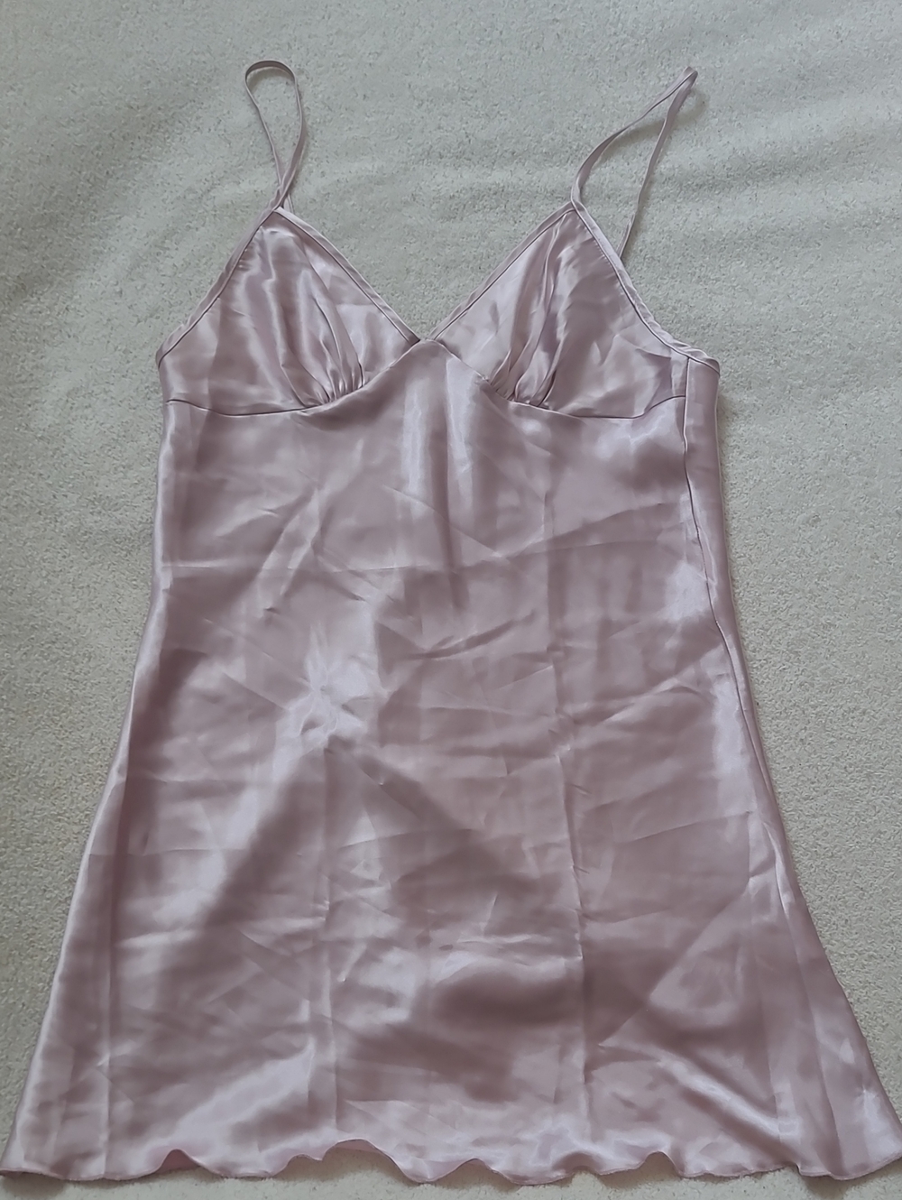 Loriva Satin-Feel Chemise in Pink